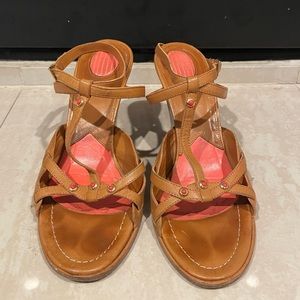 Banfi Zambrelli Ankle Strap Wedge Sandal